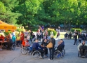 Vasaras sporta spēles cilvēkiem ratiņkrēslos (foto pateicoties www.bukss.lv)